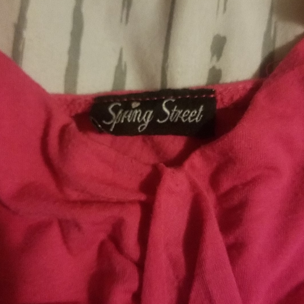 Small Spring Street Pink Ruffle Tank Top - Picture 3 of 6